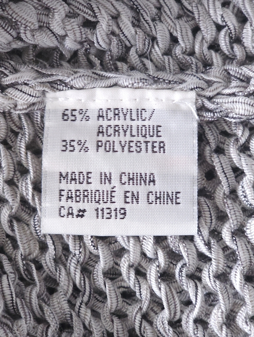 Dynamite Knit Short Sleeve Sweater Top โ Size XS โ Grey Open Knit - Picture 7 of 16